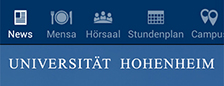 Screenshot Hohenheim-App