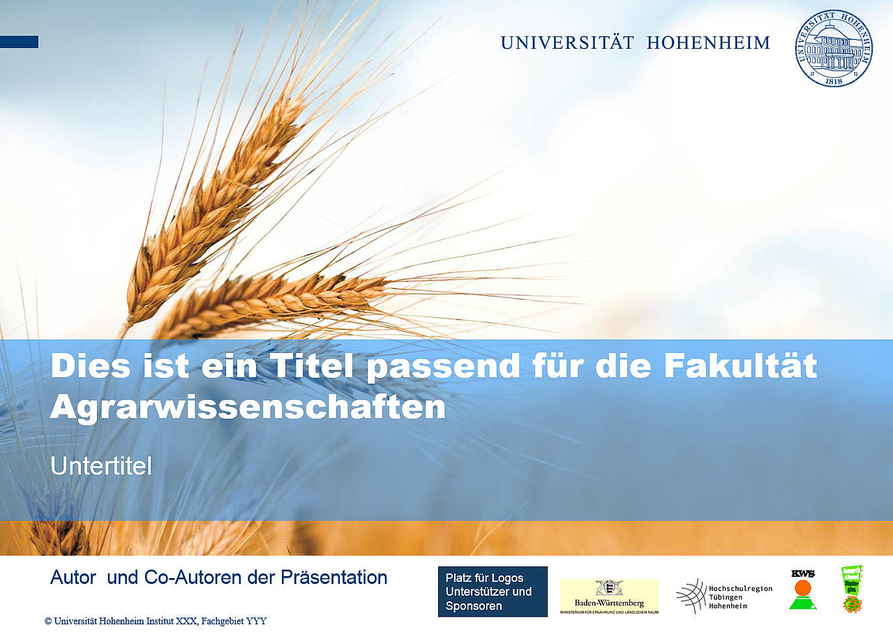 PowerPoint-Vorlagen: Universität Hohenheim