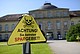 Warnung unbekannter Herkunft auf dem Campus (Foto: Uni Hohenheim/EYB)