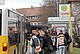 Diese Busverbindung ist für die Prüfungskandidaten der Uni heute gekappt