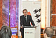 Franz Untersteller  MdL, Minister für Umwelt, Klima und Energiewirtschaft in Baden-Württemberg, diskutierte in Hohenheim über Nachhaltigkeitsstrategien und den Dialog zwischen Wirtschaft und Wissenschaft. Bild: Universität Hohenheim/Dauphin