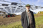 Einweihung Agri-PV-Forschungsanlage mit Uni-Rektor Christoph Schneider | Bildquelle: Universität Hohenheim / Thomas Klink