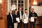 Die Push! Challenge-Gewinner im Balkonsaal bei der Preisverleihung: rechts Bastian Winkler  | Bildquelle: Accelerate Stuttgart
