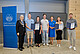 Der Preis des Universitätsrats für besonderes studentisches Engagement - v.r.: Dominik Becker, Emma Kraft, Vorsitzende des Universitätsrats Marion Johannsen, die „Kulturgruppe Hohenheim“ und Rektor Prof. Dr. Stephan Dabbert | Bild: Universität Hohenheim / Florian Gerlach
