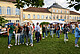 Work together - celebrate together: Students and employees enjoy the traditional "Dies academicus" 2022 at the University of Hohenheim. | Image source: University of Hohenheim / Jan Winkler