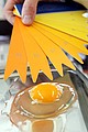Farbtest mit dem Farbfächer