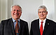 Prof. Dr. Dr. h.c. Bernhard Eitel, Rektor der Universität Heidelberg und künftiger Vorsitzender der LRK (li.), und der stellvertretende Vorsitzende Prof. Dr. Stephan Dabbert, Rektor der Universität Hohenheim. | Bildquelle: LRK