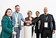 Feierliche Eröffnung von ‚The Biointelligence Engine‘, dem neuen Zentrum für biointelligente Wertschöpfung. Auf dem Bild (v.l.): Dr. Carmen Gruber-Traub (Fraunhofer IGB), Prof. Dr. Mario Jekle (Universität Hohenheim), Dr. Nicole Hoffmeister-Kraut (Ministerin für Wirtschaft, Arbeit und Tourismus Baden-Württemberg), Prof. Dr. Sahar Salehi-Müller (Universität Hohenheim) und Prof. Dr. Thomas Bauernhansl (Fraunhofer IPA). | Bildquelle: Fraunhofer IPA / Rainer Bez