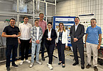 Besuch im Bioraffinerie-Technikum der Universität Hohenheim. V.l.: Manuel Hailfinger MdL Maximilian Bolz, Philipp Konnerth, Alexander Möndel, Ministerin Marion Gentges, Dr. Katrin Scheffer, Prof. Dr. Alexander Schaum und Dr. Wilfried Hermann. | Bildquelle: Universität Hohenheim / Andreas Lemmer Besuch im Bioraffinerie-Technikum der Universität Hohenheim. V.l.: Manuel Hailfinger MdL Maximilian Bolz, Philipp Konnerth, Alexander Möndel, Ministerin Marion Gentges, Dr. Katrin Scheffer, Prof. Dr. Alexander Schaum und Dr. Wilfried Hermann. | Bildquelle: Universität Hohenheim / Andreas Lemmer