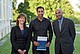 Denny Khedira mit den Betreuern seiner Master-Arbeit, Prof. Dr. Katja Schimmelpfeng und Prof. Dr. Herbert Meyr | Bildquelle: Universität Hohenheim / Oskar Eyb