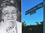 Pressebild Hruschka: Urheber nicht bekannt, Straßenschild: Jung/Universität Hohenheim