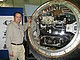 Kurz vor dem Start: Kapsel in Baikonur