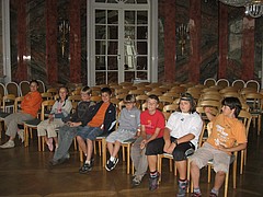 in den Prunkräumen des Schlosses