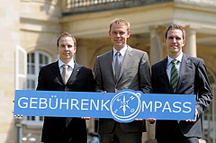 Studienleitung (v.l.): Björn Rentner, Prof. Dr. Markus Voeth, Frank Liess