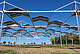 Hochaufgeständerte Agri-Photovoltaikanlage (Ackerbau) | Bildquelle: Universität Hohenheim / Melanie Heinrich Hochaufgeständerte Agri-Photovoltaikanlage (Ackerbau) | Bildquelle: Universität Hohenheim / Melanie Heinrich