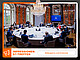 Der Balkonsaal des Hohenheimer Schlosses wurde zum G7-Konferenzraum. Bild: BMEL / Photothek