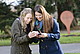 Lernen mit dem Smartphone: mit der Mobilen Lehre lernen Studierende auch außerhalb des Hörsaals. // Foto: Universität Hohenheim/Oskar Eyb