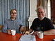 Alter und neue Chor-Leiter im Interview. Bild: Uni Hohenheim