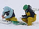 Probenmessung im Winter. Foto: Universität Hohenheim