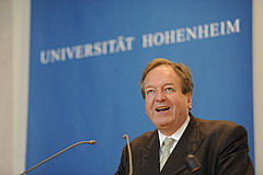 Dr. Maximilian Dietzsch-Doertenbach, Vorsitzender des Universitätsbundes der Universität Hohenheim; Bild: Oskar Eyb