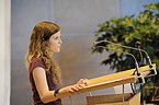 Natali Böttcher, Vertreterin der Studierenden der Universität Hohenheim; Bild: Oskar Eyb
